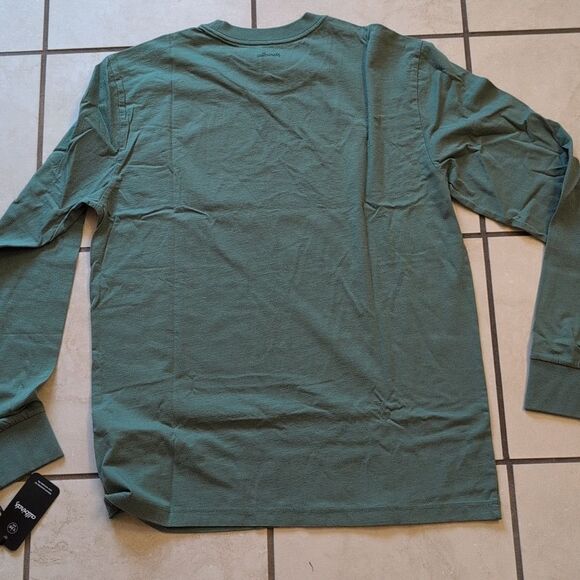 NWT Allbirds Allgood Cotton Long Sleeve Tee Hazy Cargo Green Size M - Picture 3 of 11